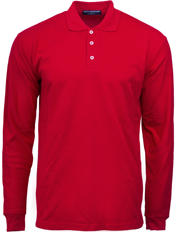 NHB24400 - North Harbour Long Sleeve Soft-Touch Polo