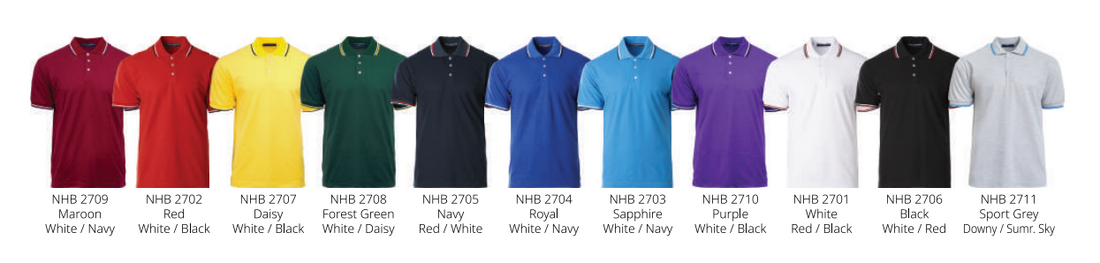 NHB2700 - North Harbour Saffron Polo