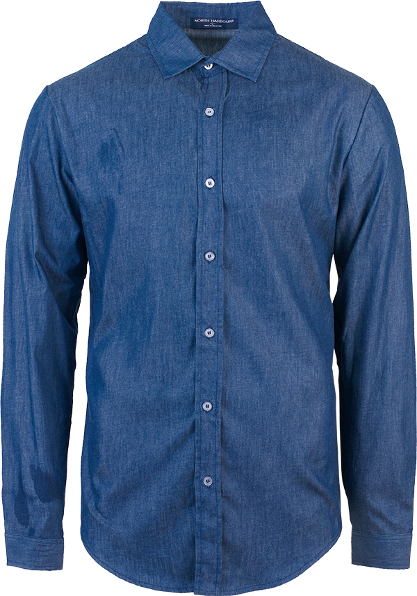 NHB3100 - North Harbour Virgil shirt - Soft Denim