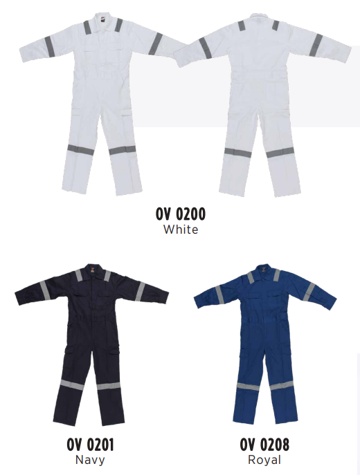 OV 02 - Unisex Cotton Coverall 185-190gsm
