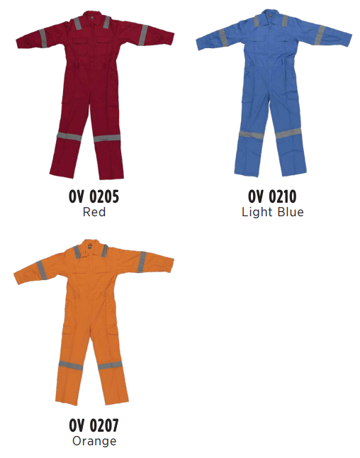 OV 02 - Unisex Cotton Coverall 185-190gsm