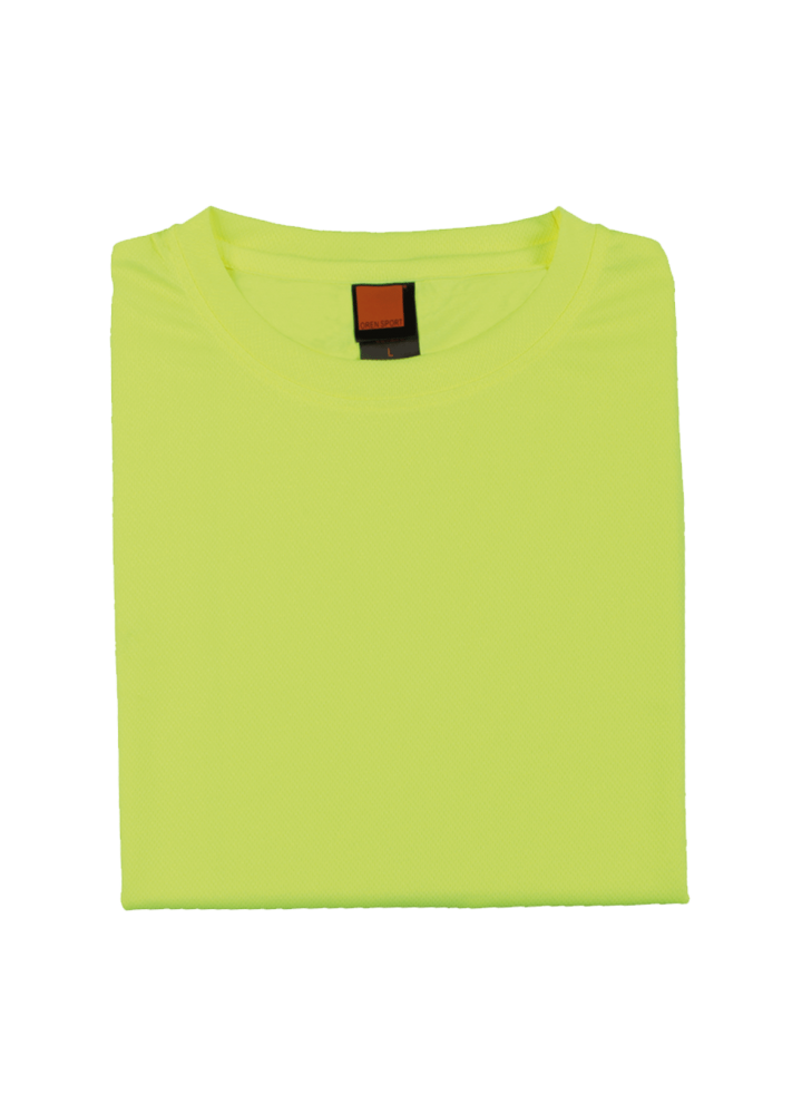 QD04 - Unisex 100% Microfibre Eyelet Short Sleeve T-shirt 160gsm