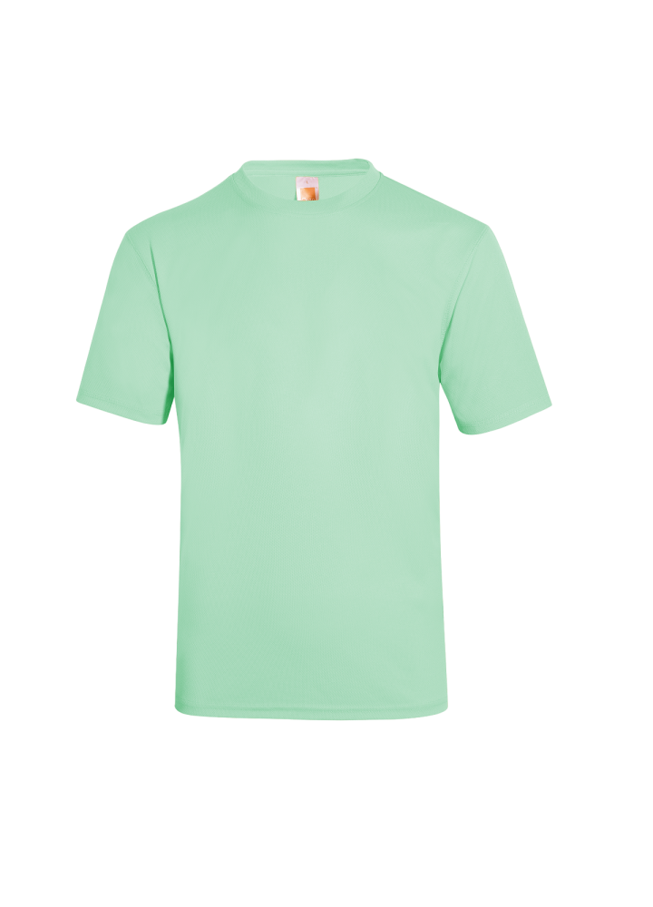 QD04 - Unisex 100% Microfibre Eyelet Short Sleeve T-shirt 160gsm