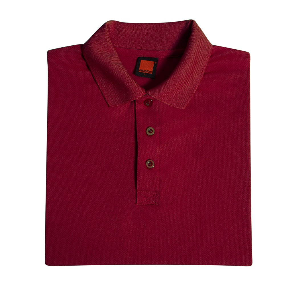 QD06 - Unisex 100% Microfibre Eyelet Short Sleeve Polo Shirt 160gsm