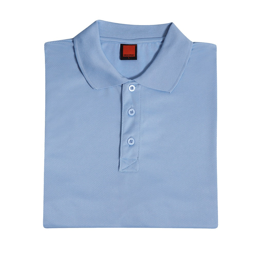 QD06 - Unisex 100% Microfibre Eyelet Short Sleeve Polo Shirt 160gsm