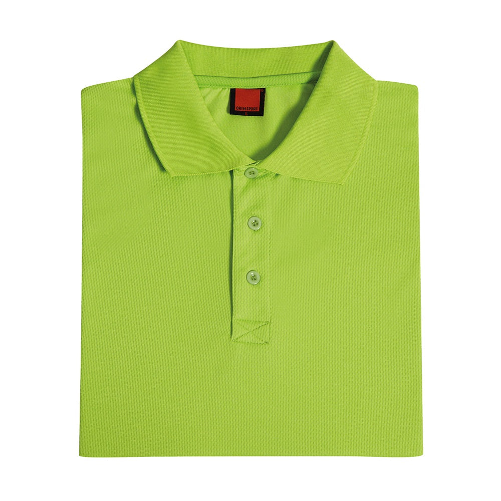 QD06 - Unisex 100% Microfibre Eyelet Short Sleeve Polo Shirt 160gsm