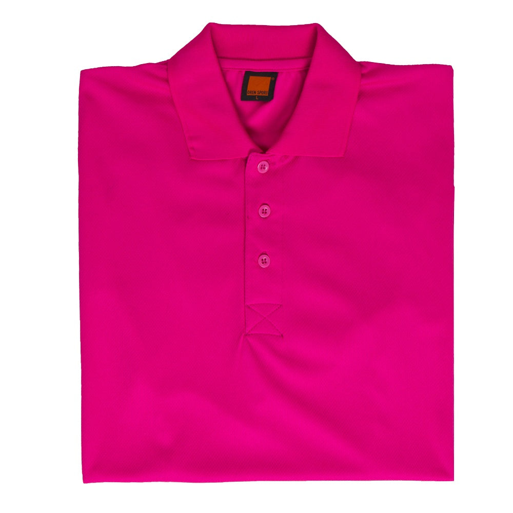 QD06 - Unisex 100% Microfibre Eyelet Short Sleeve Polo Shirt 160gsm