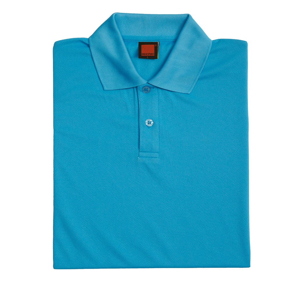 QD06 - Unisex 100% Microfibre Eyelet Short Sleeve Polo Shirt 160gsm