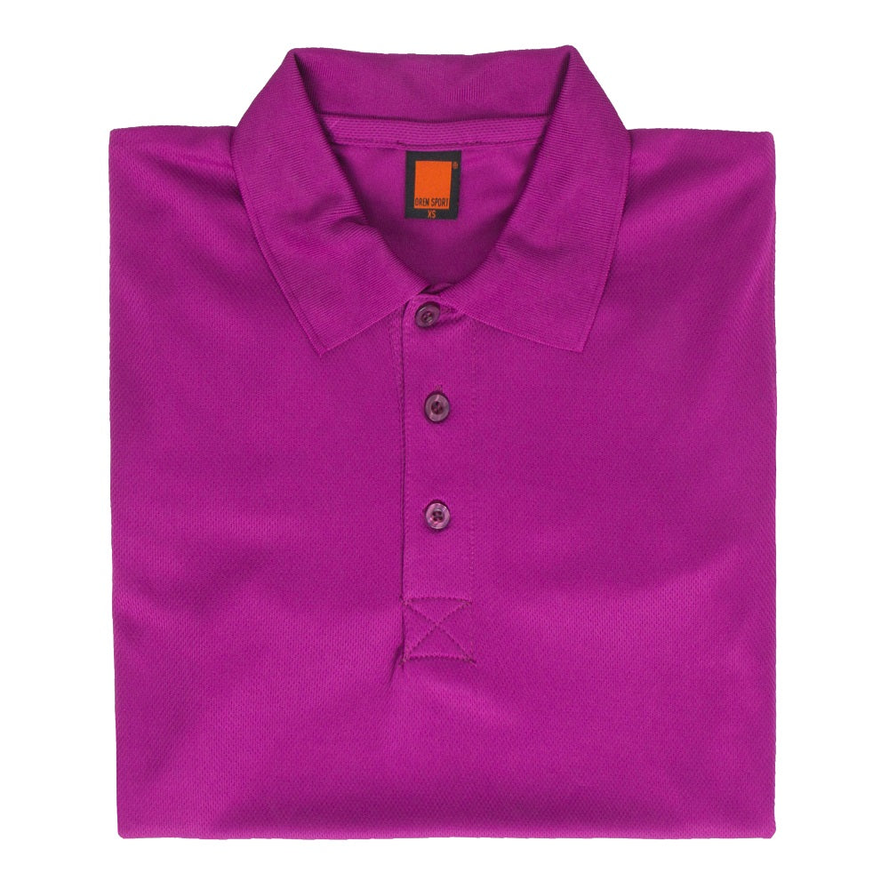 QD06 - Unisex 100% Microfibre Eyelet Short Sleeve Polo Shirt 160gsm
