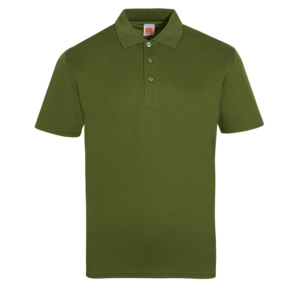 QD06 - Unisex 100% Microfibre Eyelet Short Sleeve Polo Shirt 160gsm