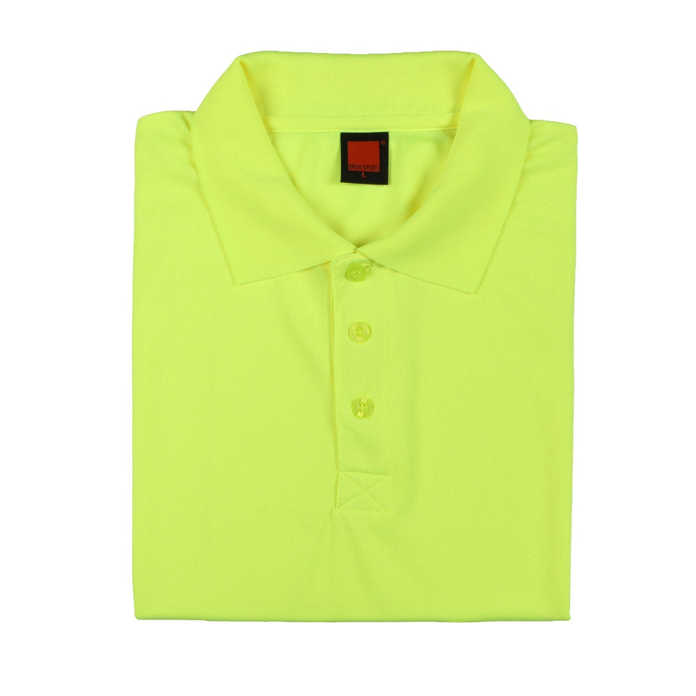 QD06 - Unisex 100% Microfibre Eyelet Short Sleeve Polo Shirt 160gsm