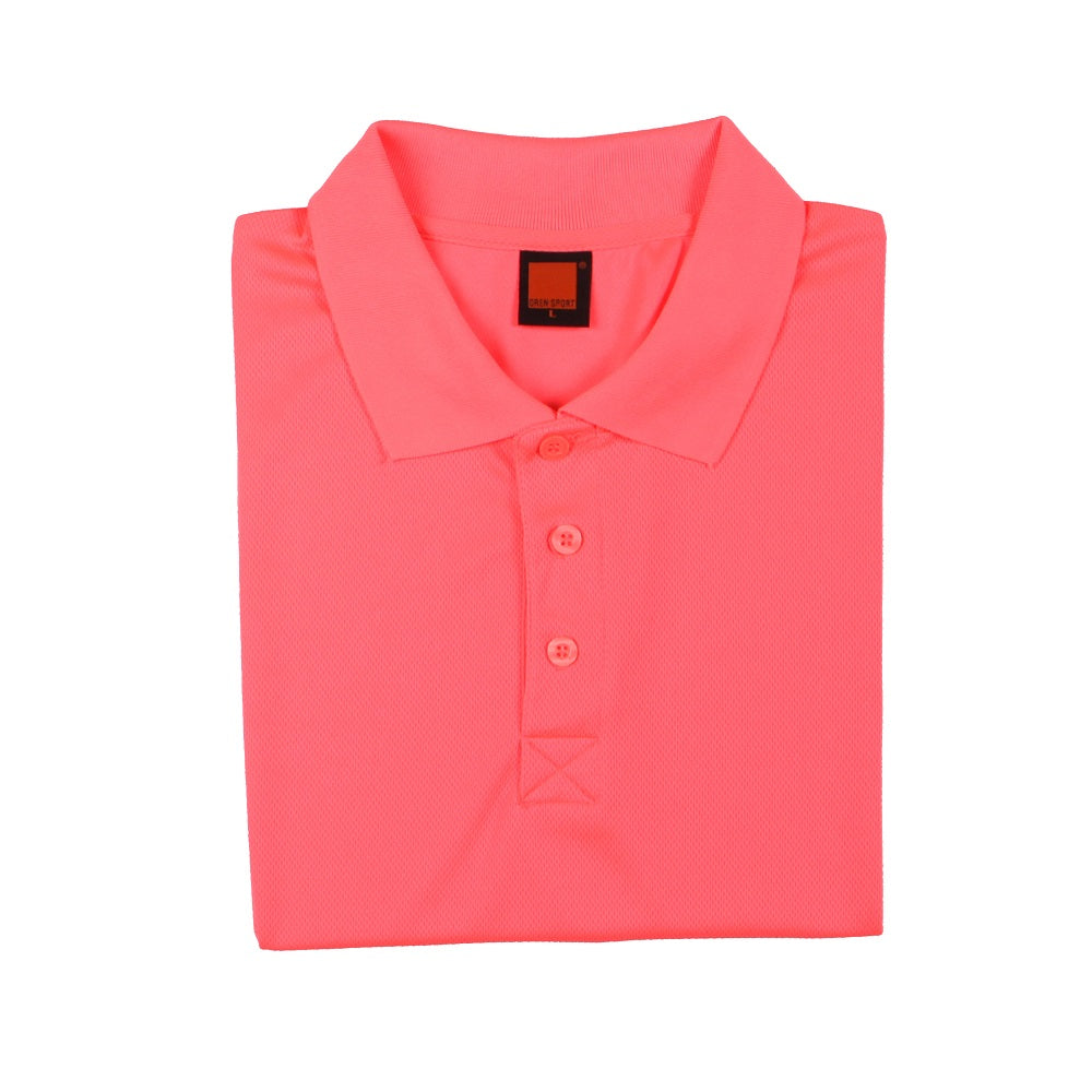 QD06 - Unisex 100% Microfibre Eyelet Short Sleeve Polo Shirt 160gsm
