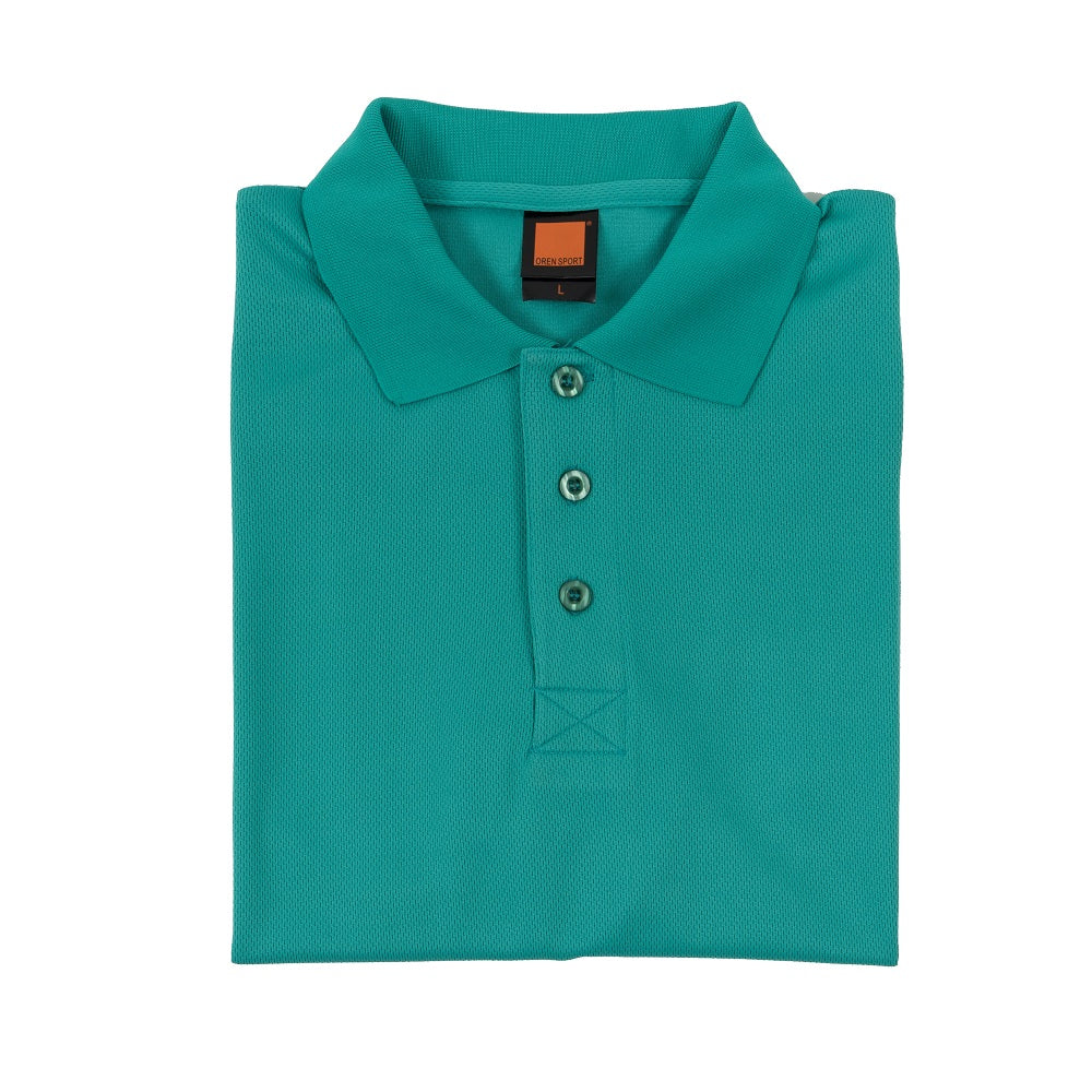 QD06 - Unisex 100% Microfibre Eyelet Short Sleeve Polo Shirt 160gsm