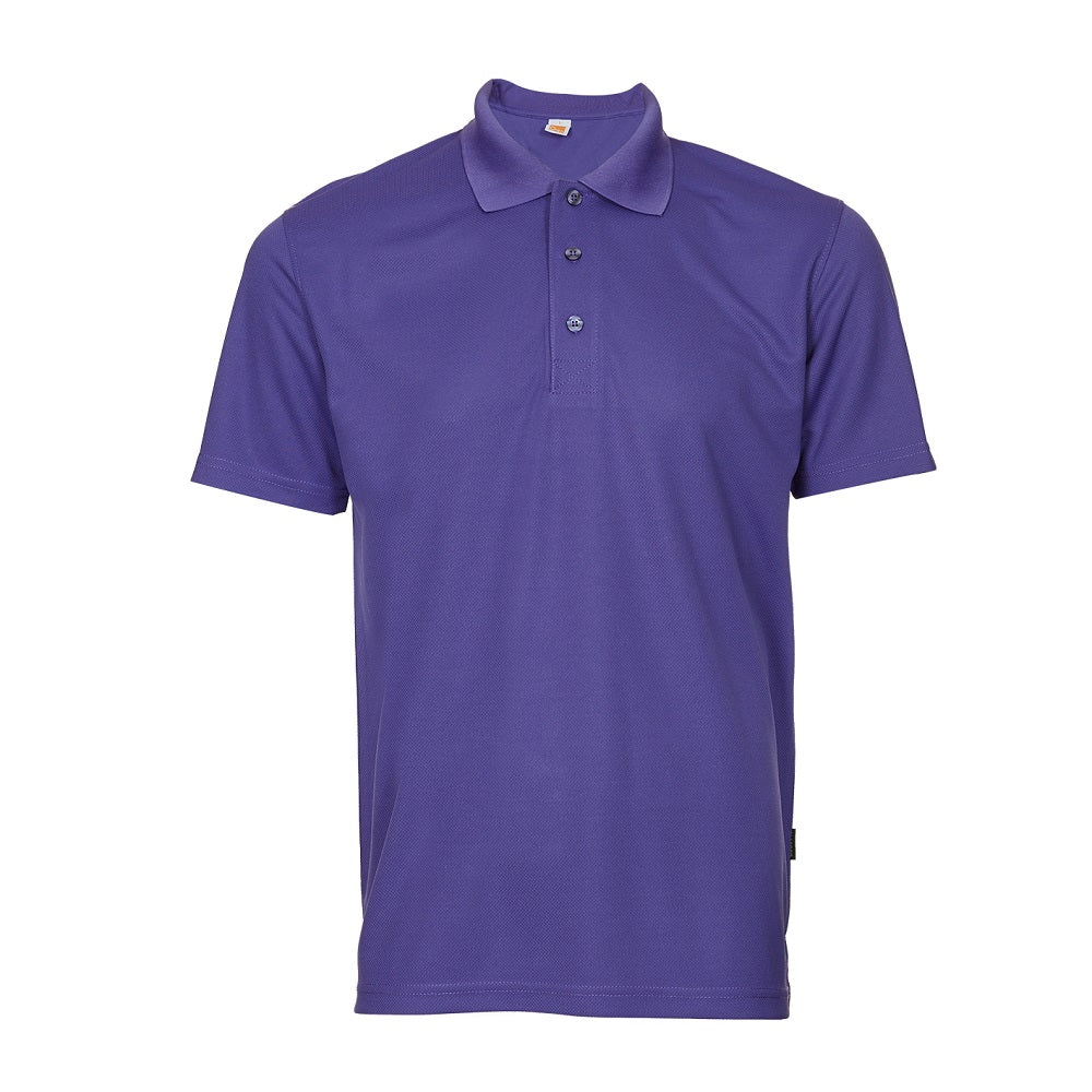 QD06 - Unisex 100% Microfibre Eyelet Short Sleeve Polo Shirt 160gsm