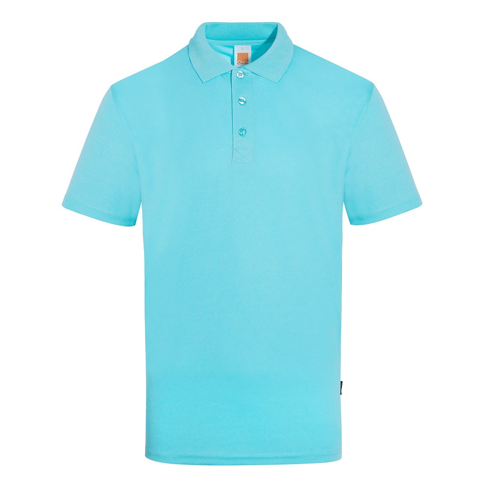 QD06 - Unisex 100% Microfibre Eyelet Short Sleeve Polo Shirt 160gsm