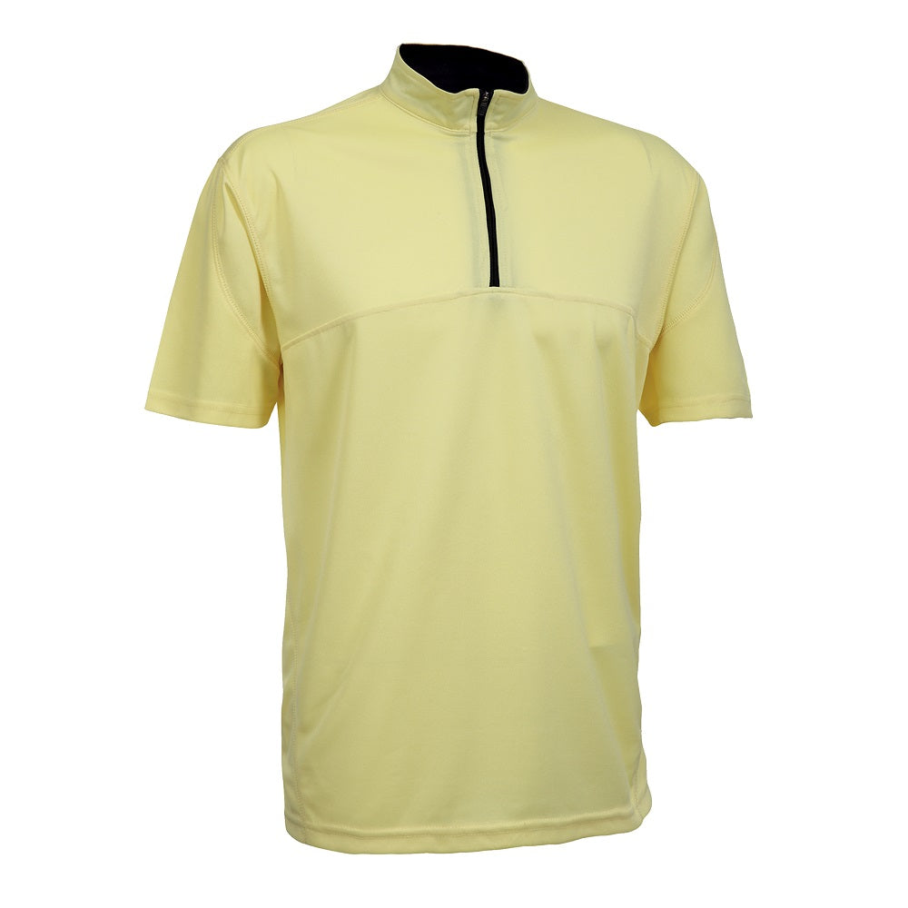 QD18 - Unisex Microfibre Half-Zip Mock Neck shirt 170gsm