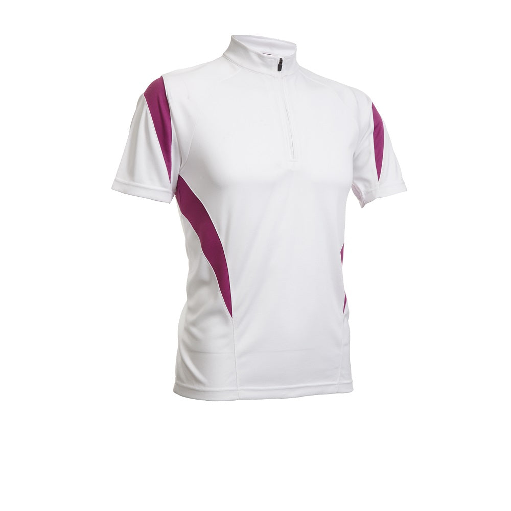 QD30 - Unisex Microfibre Half-Zip Mock Neck Shirt 140gsm