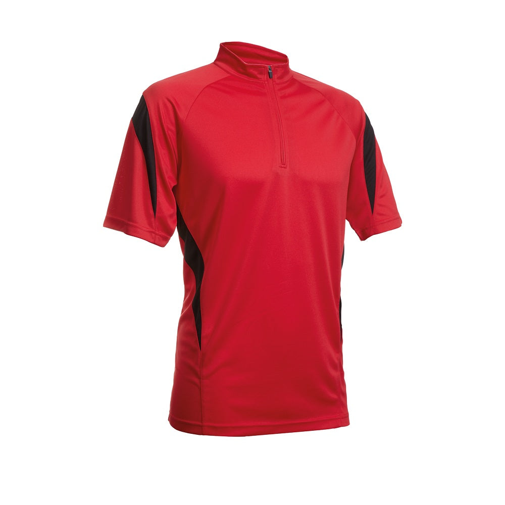 QD30 - Unisex Microfibre Half-Zip Mock Neck Shirt 140gsm