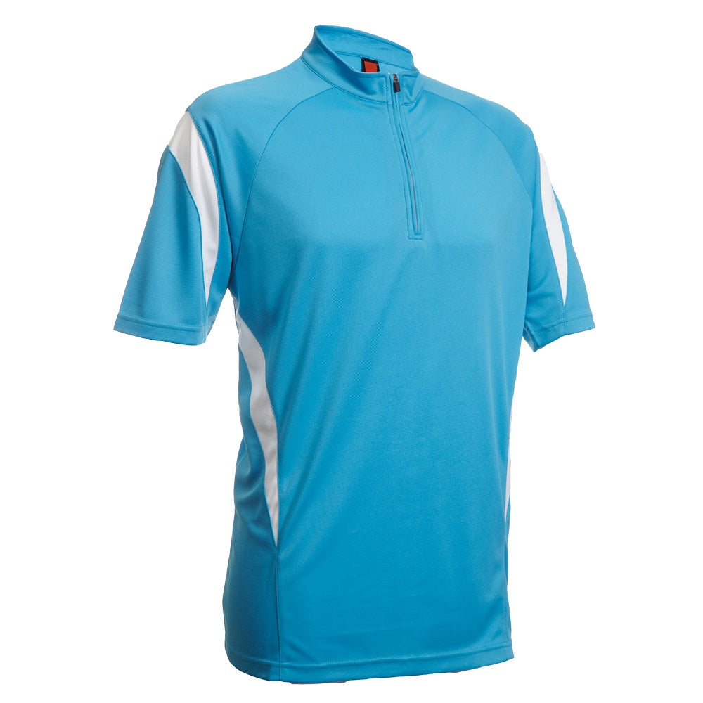 QD30 - Unisex Microfibre Half-Zip Mock Neck Shirt 140gsm