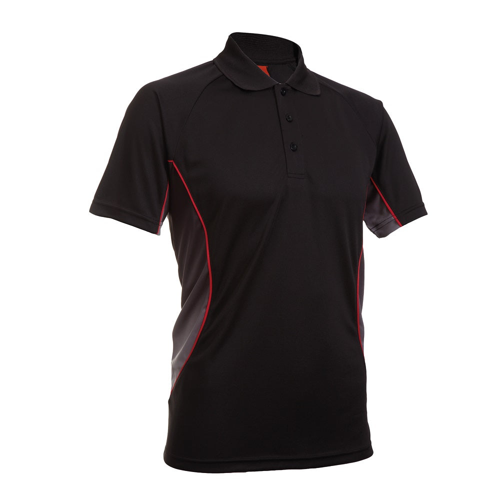 QD31 - Unisex Microfibre Raglan Sublimation Polo Shirt 140gsm