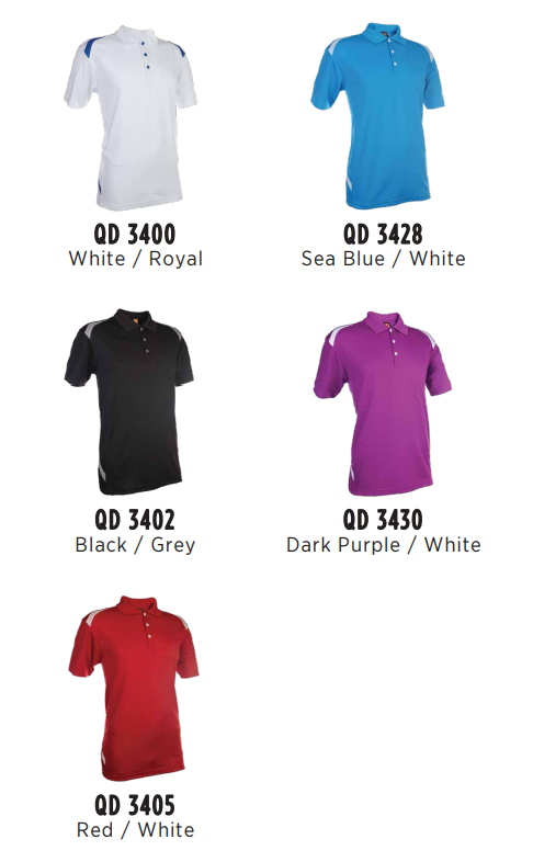 QD34 - Unisex CVC Polo Shirt 200gsm