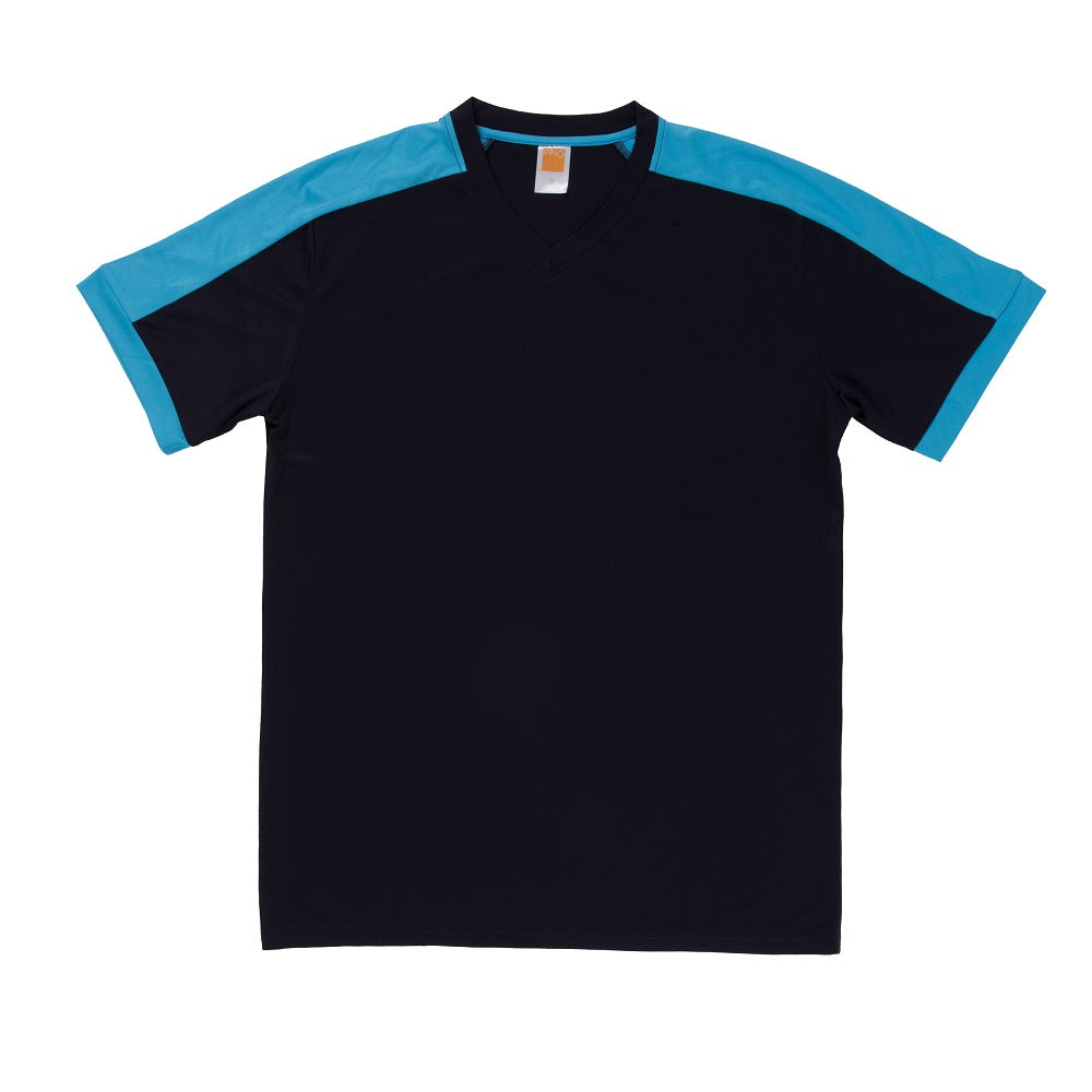 QD52 - Unisex Polyester Interlock V-Neck T-Shirt 150gsm