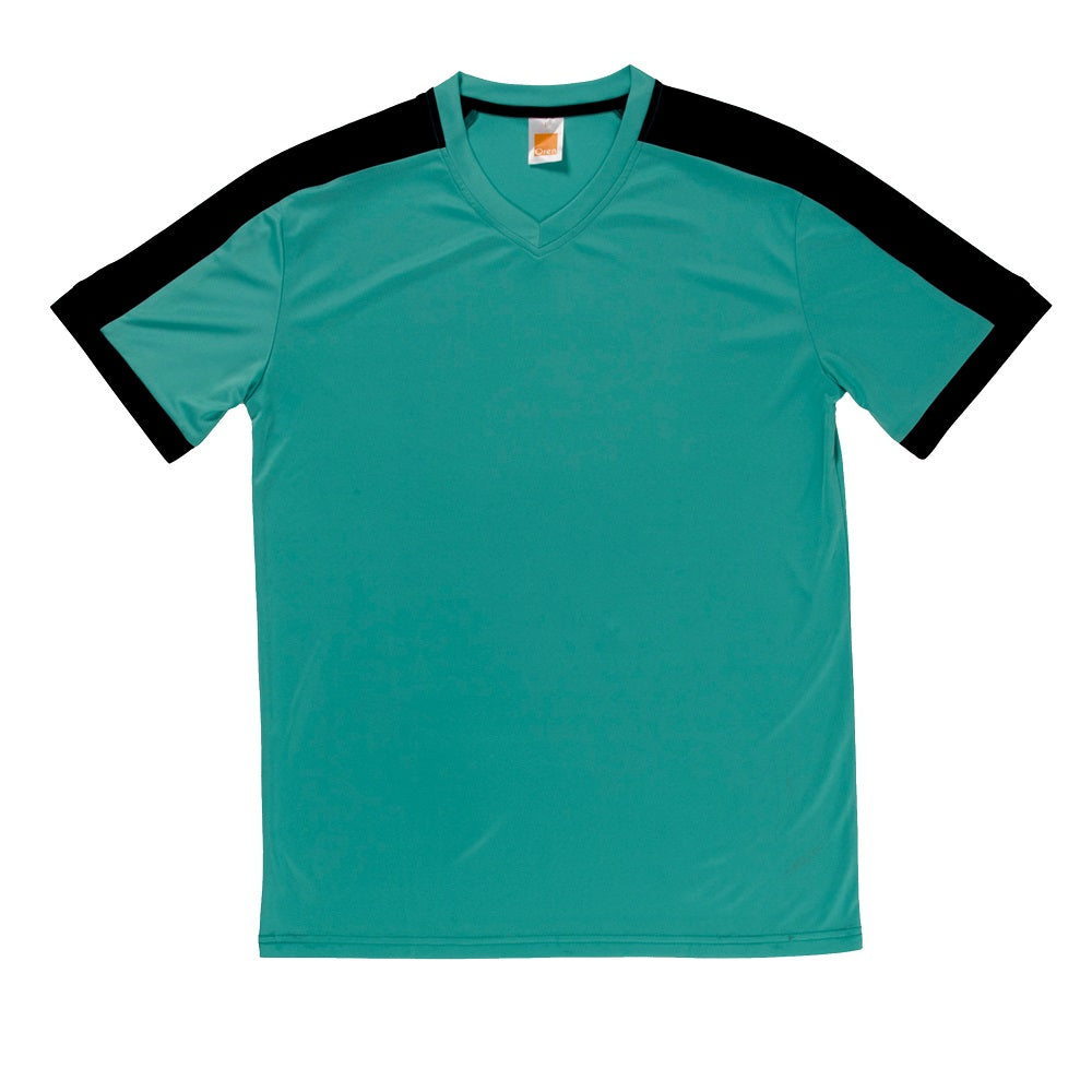 QD52 - Unisex Polyester Interlock V-Neck T-Shirt 150gsm