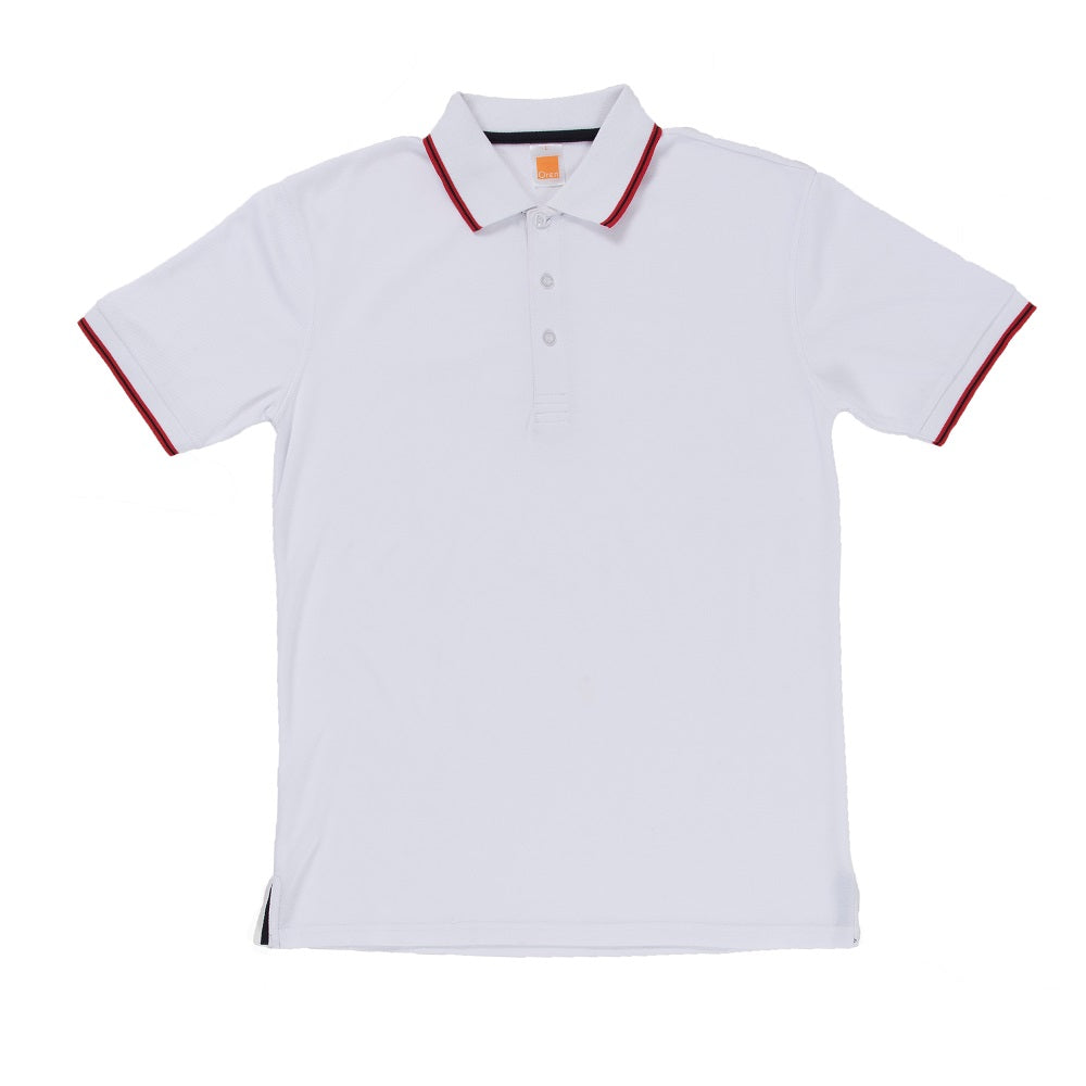 QD53 - Unisex CVC Tipped Collar & Cuff Polo Shirt 200gsm