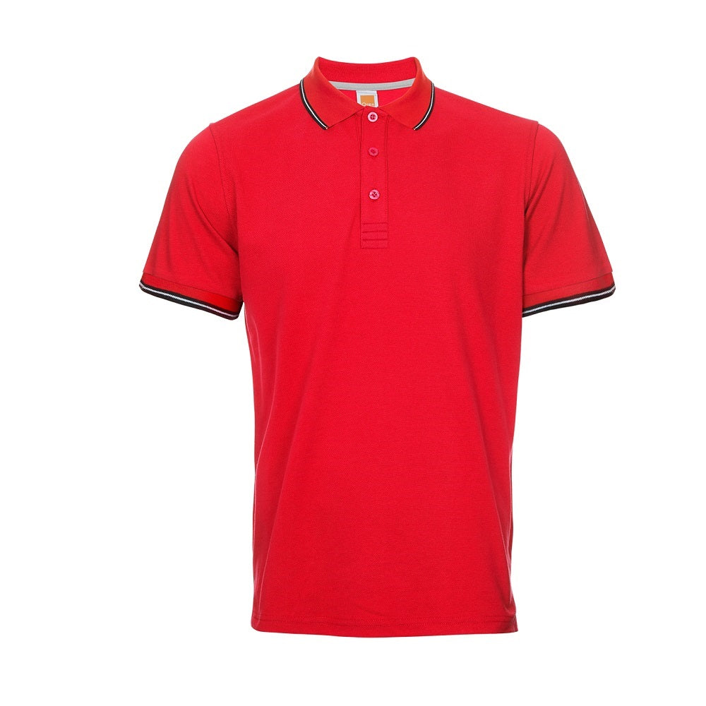 QD53 - Unisex CVC Tipped Collar & Cuff Polo Shirt 200gsm