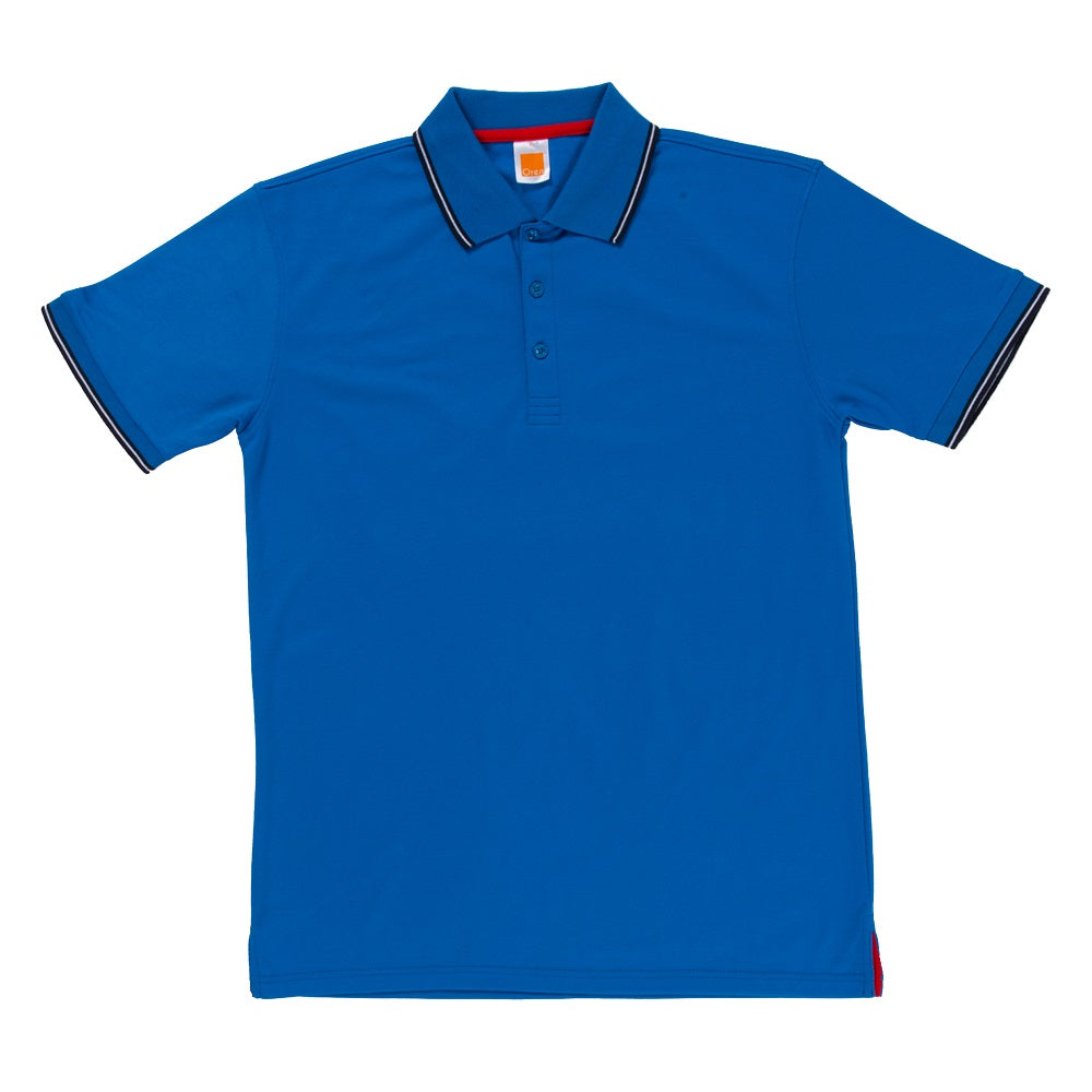QD53 - Unisex CVC Tipped Collar & Cuff Polo Shirt 200gsm