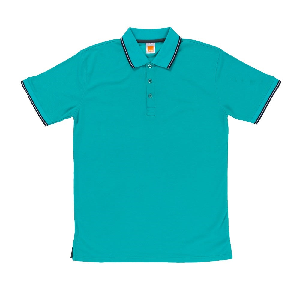QD53 - Unisex CVC Tipped Collar & Cuff Polo Shirt 200gsm