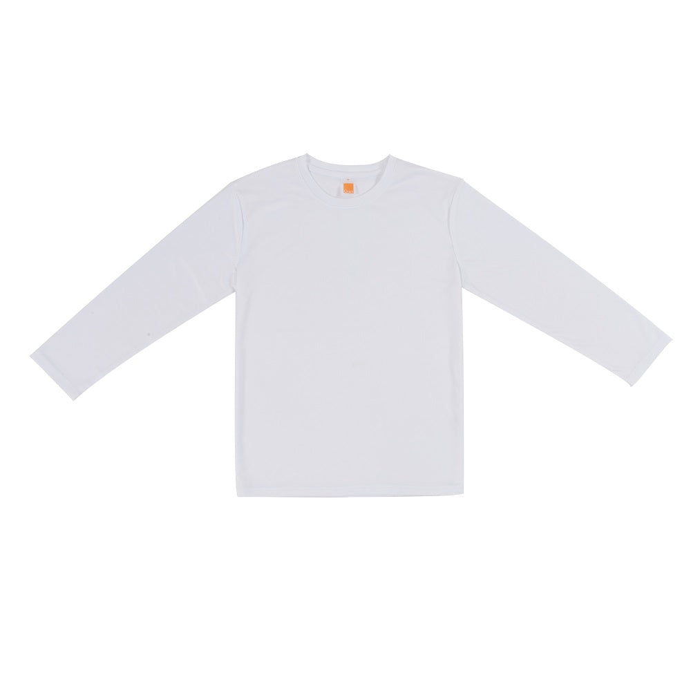 QD54 - Unisex 100% Microfibre Eyelet Long Sleeve T-shirt 160gsm