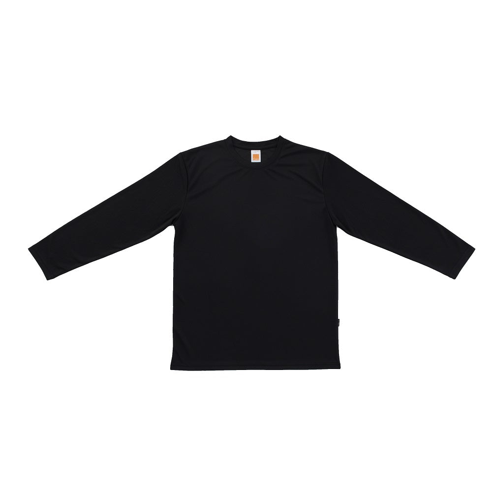 QD54 - Unisex 100% Microfibre Eyelet Long Sleeve T-shirt 160gsm