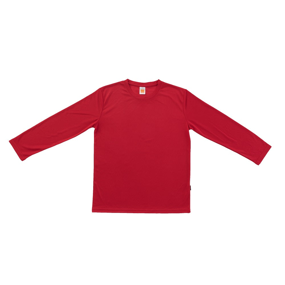 QD54 - Unisex 100% Microfibre Eyelet Long Sleeve T-shirt 160gsm