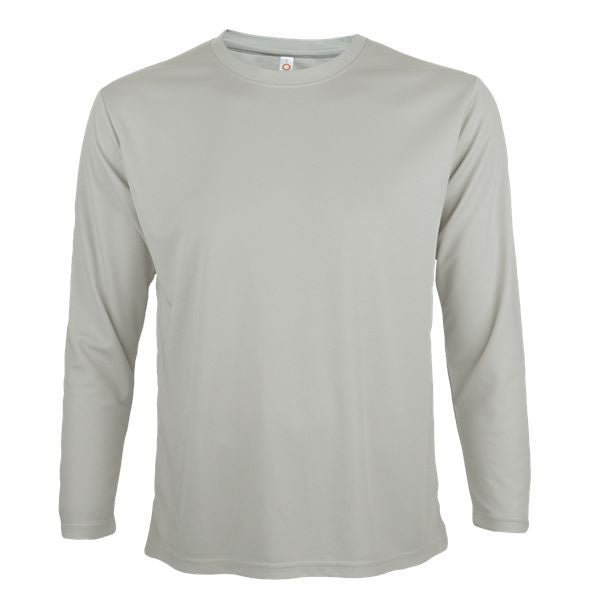 QD54 - Unisex 100% Microfibre Eyelet Long Sleeve T-shirt 160gsm