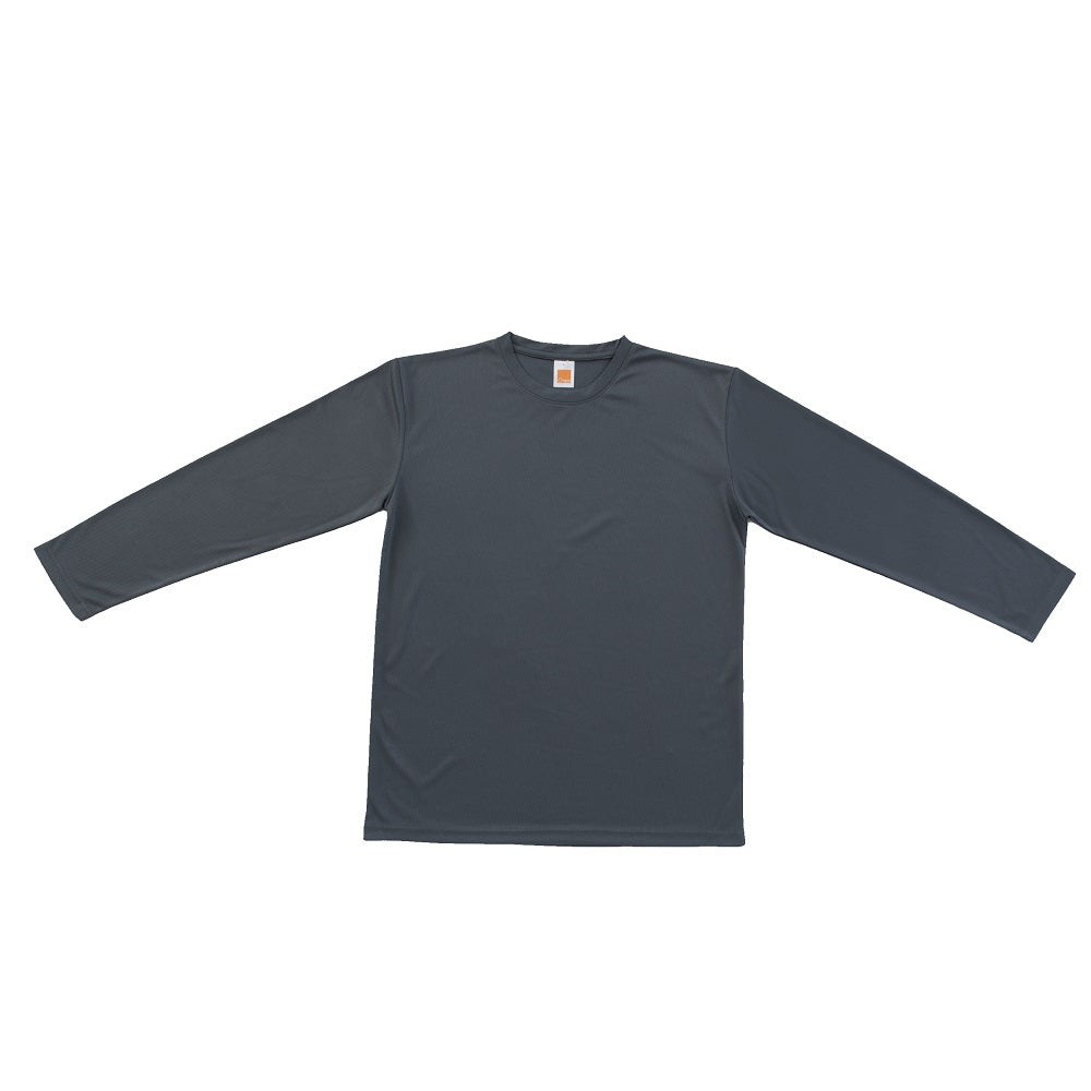 QD54 - Unisex 100% Microfibre Eyelet Long Sleeve T-shirt 160gsm