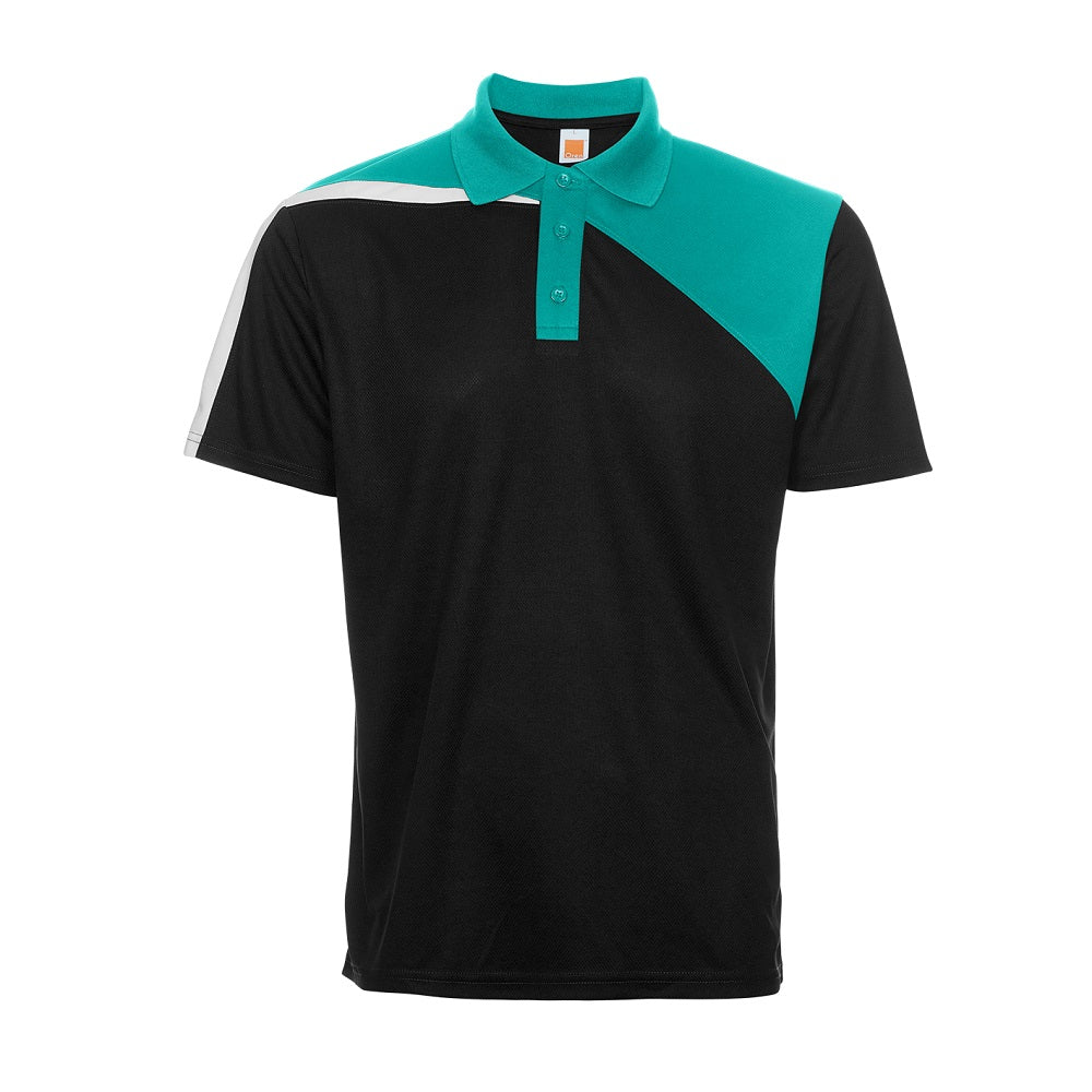 QD58 - Unisex Microfibre Eyelet Cut & Sew Polo Shirt 160gsm