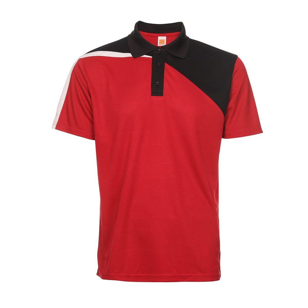 QD58 - Unisex Microfibre Eyelet Cut & Sew Polo Shirt 160gsm