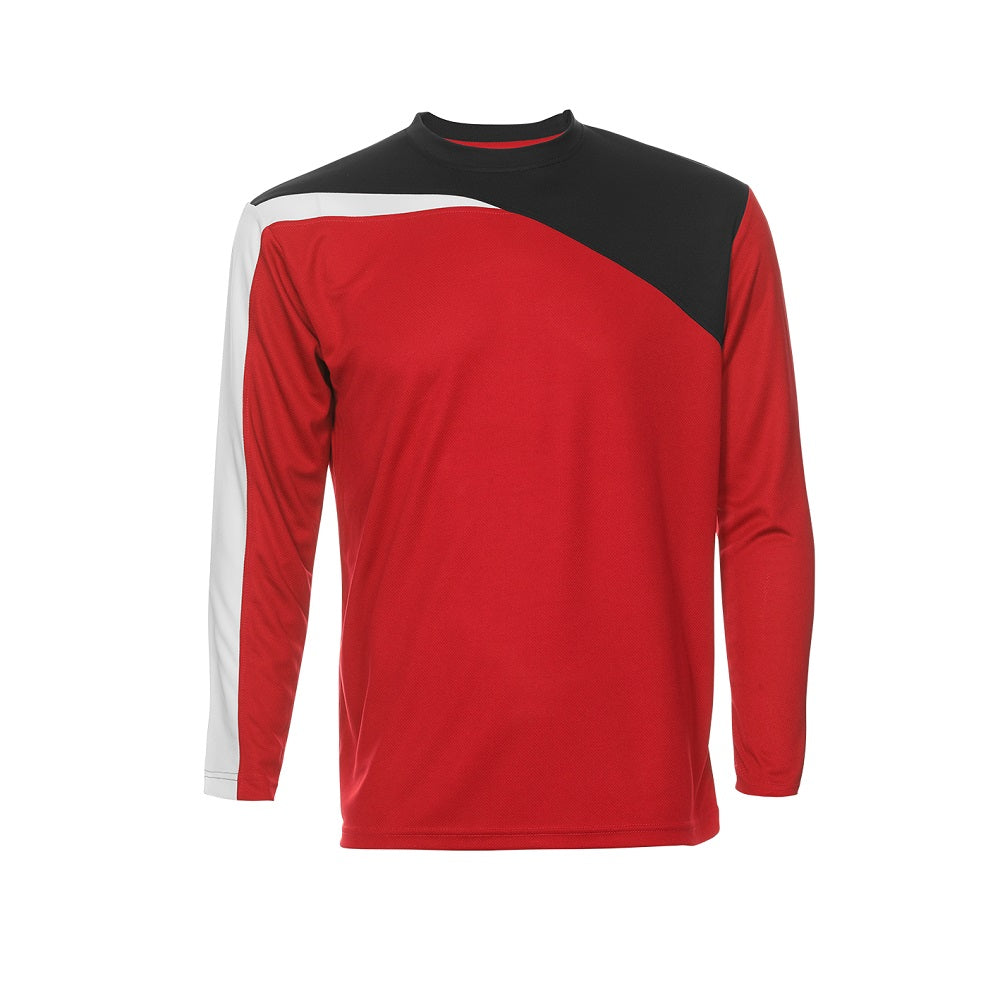 QD59 - Unisex Microfibre Eyelet Cut & Sew Long Sleeve T-Shirt 160gsm