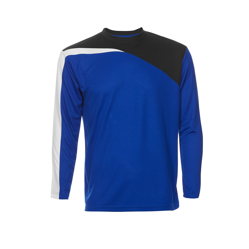 QD59 - Unisex Microfibre Eyelet Cut & Sew Long Sleeve T-Shirt 160gsm