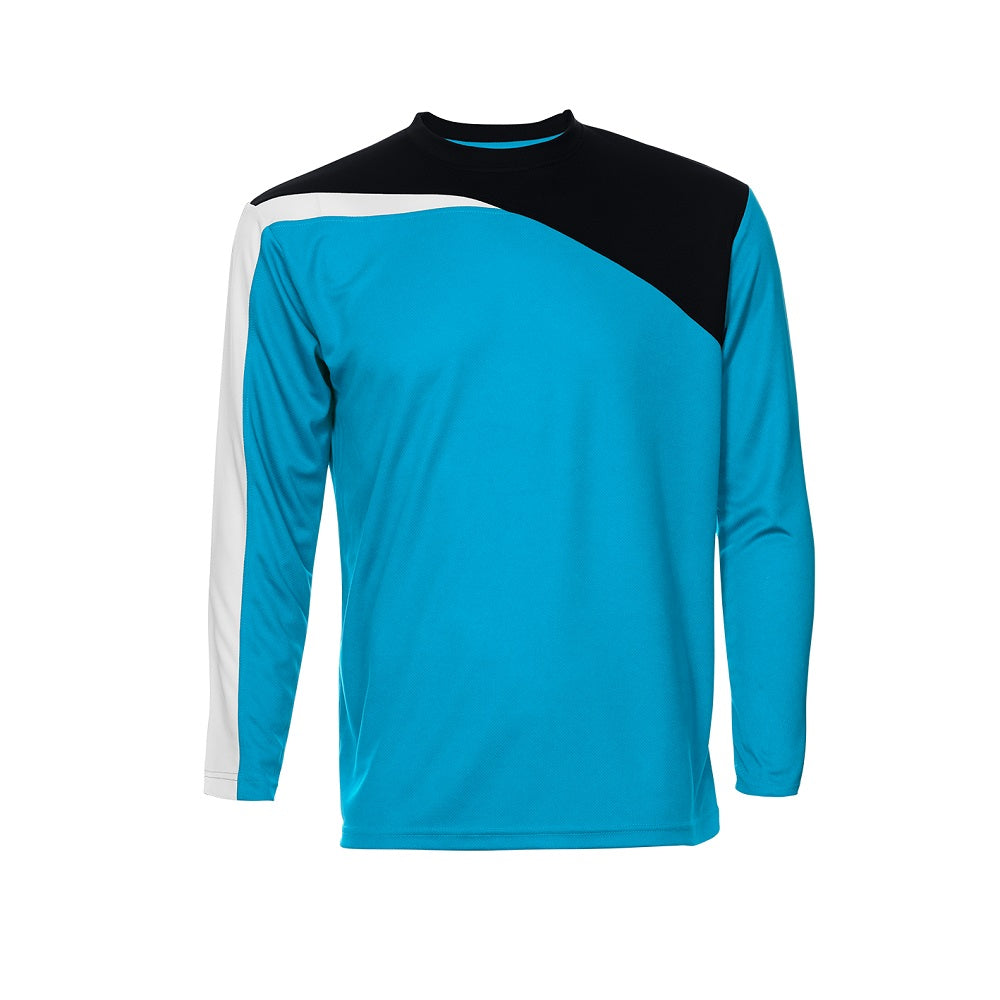 QD59 - Unisex Microfibre Eyelet Cut & Sew Long Sleeve T-Shirt 160gsm