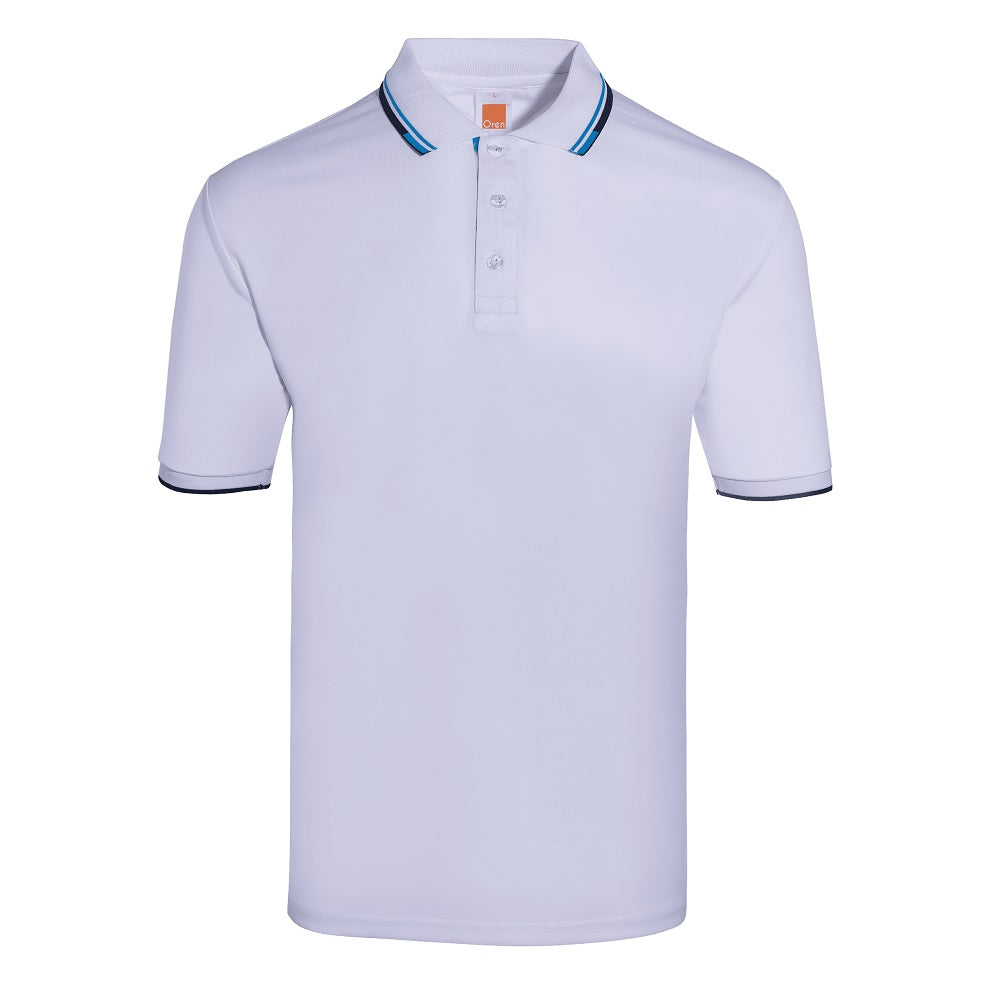 QD60 - Unisex Microfibre Tipped Collar & Cuff Polo Shirt 140gsm