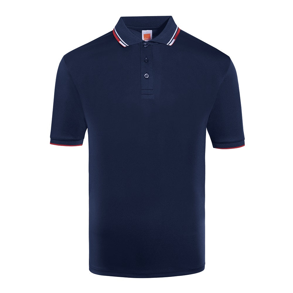 QD60 - Unisex Microfibre Tipped Collar & Cuff Polo Shirt 140gsm