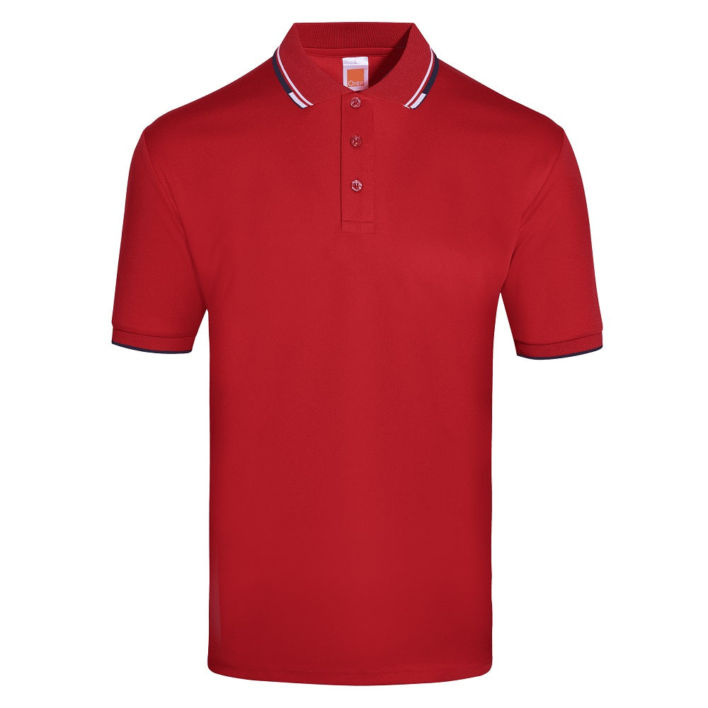 QD60 - Unisex Microfibre Tipped Collar & Cuff Polo Shirt 140gsm