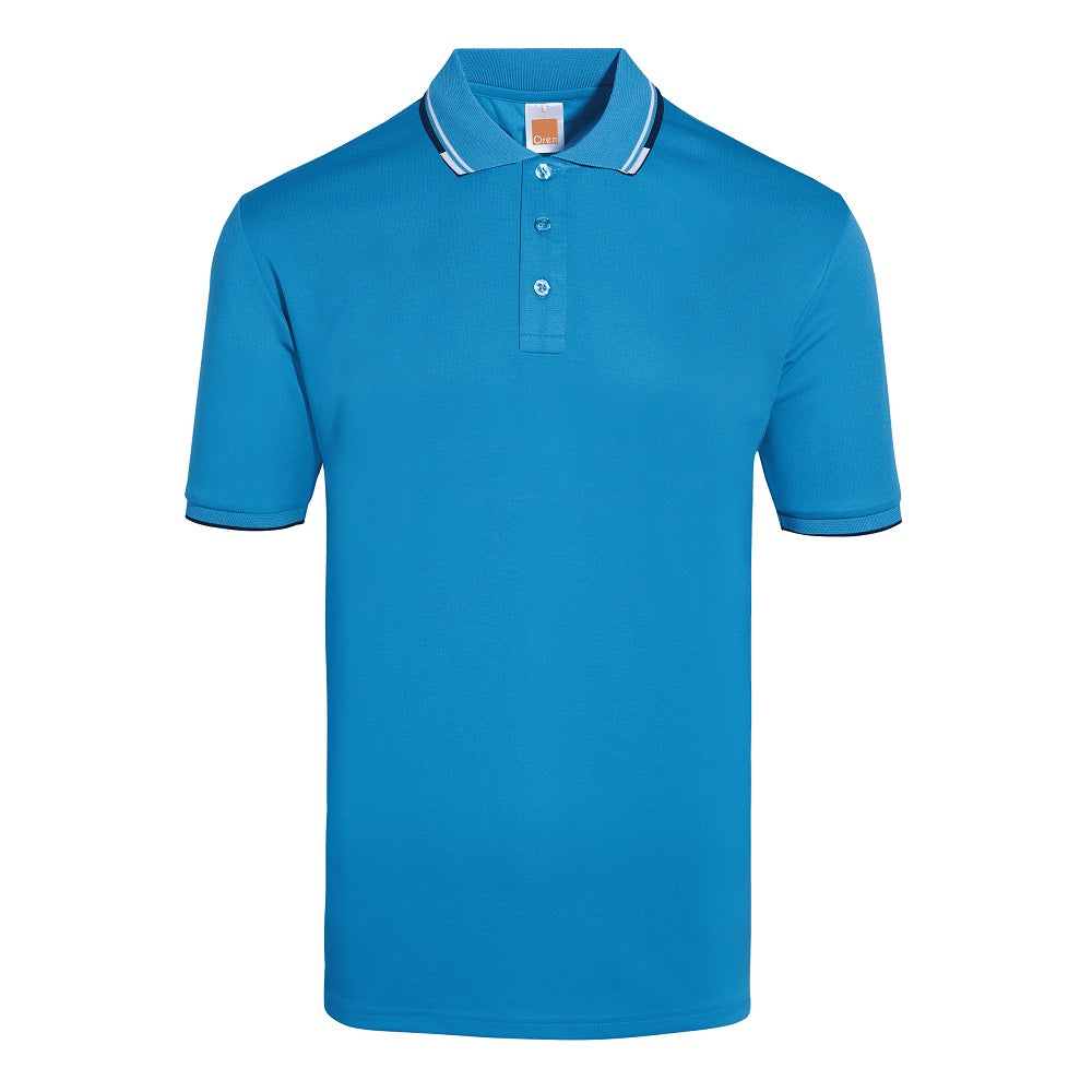QD60 - Unisex Microfibre Tipped Collar & Cuff Polo Shirt 140gsm