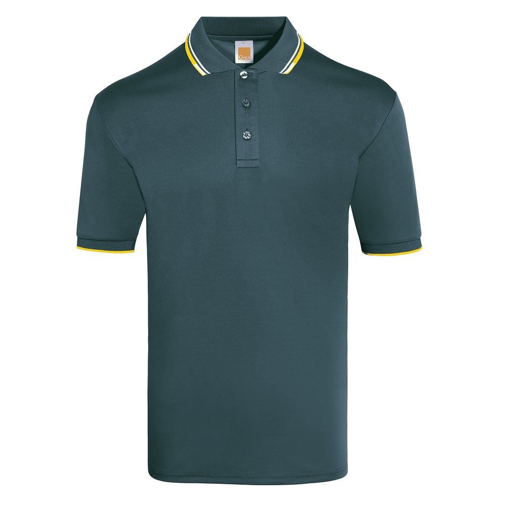 QD60 - Unisex Microfibre Tipped Collar & Cuff Polo Shirt 140gsm