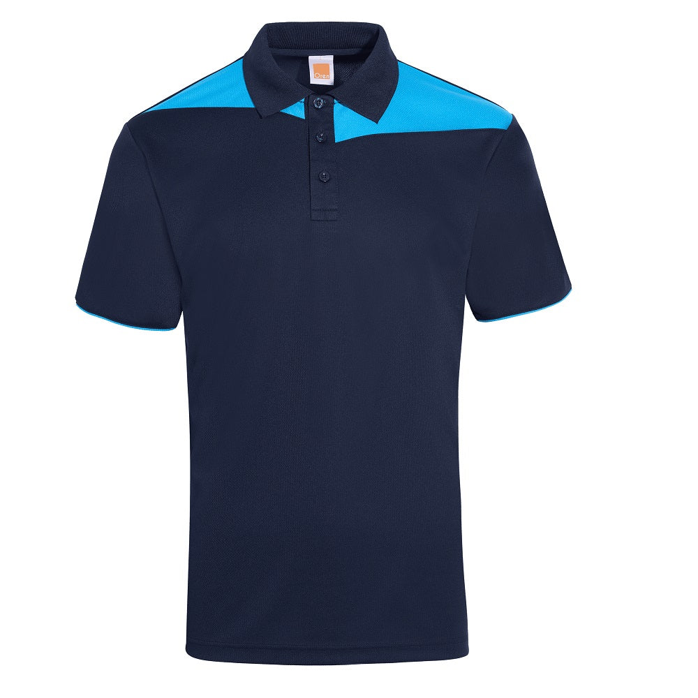 QD61 - Unisex Microfibre Eyelet Cut & Sew Polo Shirt 160gsm