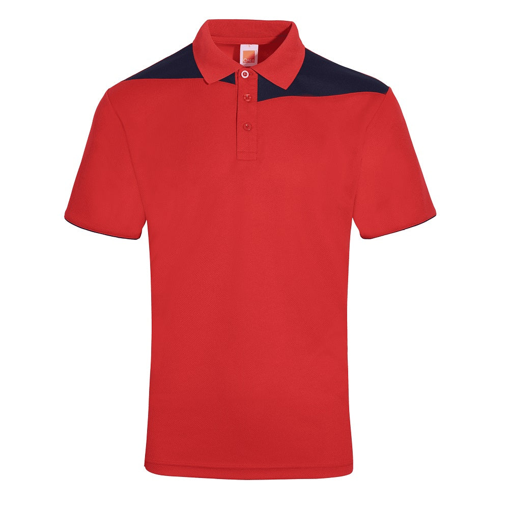 QD61 - Unisex Microfibre Eyelet Cut & Sew Polo Shirt 160gsm