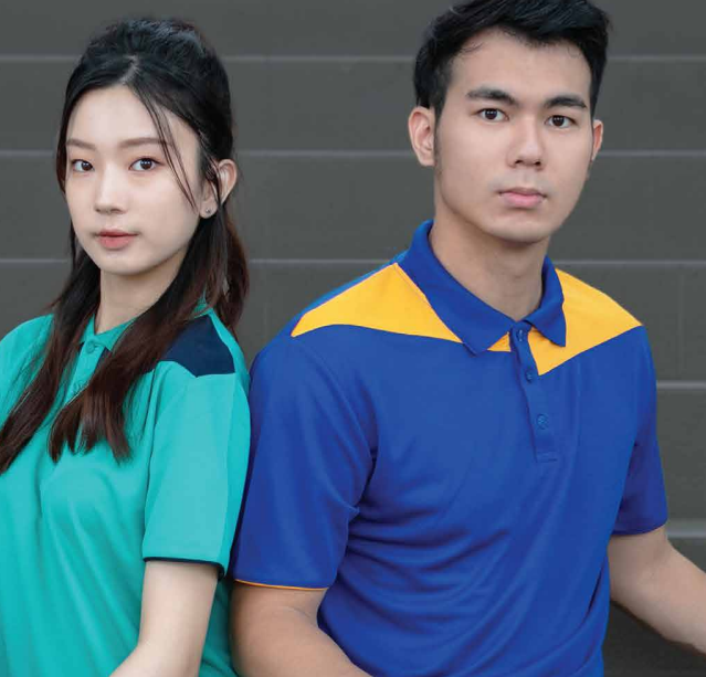 QD61 - Unisex Microfibre Eyelet Cut & Sew Polo Shirt 160gsm