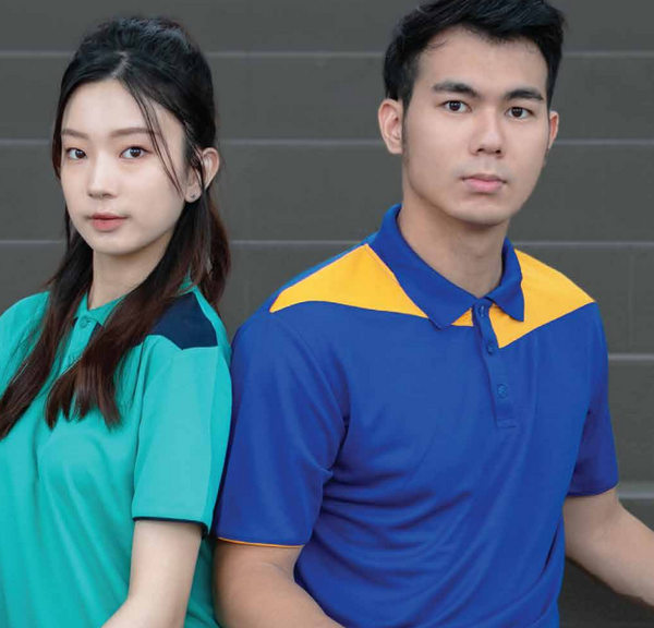 QD61 - Unisex Microfibre Eyelet Cut & Sew Polo Shirt 160gsm